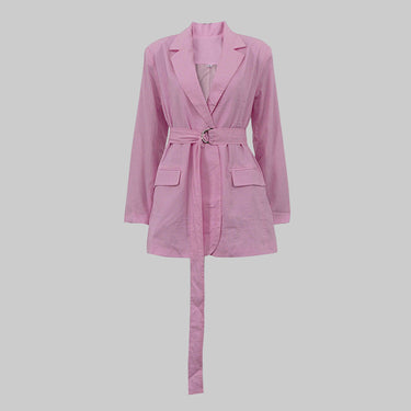 Cotton Cardigan Short Dress with Polo Collar & Lace-up Shirt Style